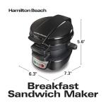 Hamilton Beach Breakfast Sandwich Maker with Egg Ring