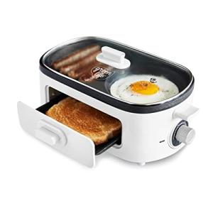 GreenLife 3-in-1 Breakfast Maker with Nonstick Griddles