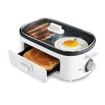 GreenLife 3-in-1 Breakfast Maker with Nonstick Griddles