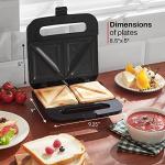 Elite Gourmet Stainless Steel Panini Maker 750 Watts