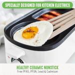 GreenLife 3-in-1 Breakfast Maker with Nonstick Griddles