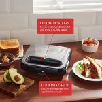 Elite Gourmet Stainless Steel Panini Maker 750 Watts