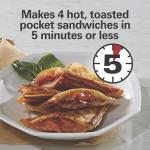 Hamilton Beach Electric Sandwich Maker with Nonstick Plates