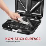 Elite Gourmet Stainless Steel Panini Maker 750 Watts