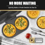 Electric Dual Omelette Maker with Nonstick Pan