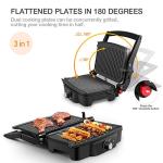 iSiLER 2 Slice Panini Press Grill & Maker