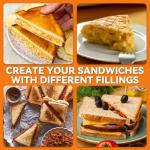 Breakfast Sandwich Maker with Panini Grill Press