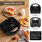 Aigostar Non-Stick Sandwich Maker and Electric Grill