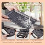 6-in-1 Waffle and Sandwich Maker with Non-Stick Plate