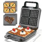 Belgian Waffle Maker with Removable Plates