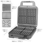 Belgian Waffle Maker with Removable Plates