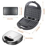 6 in 1 Waffle Maker and Sandwich Press