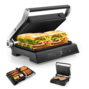 ARLIME 3-in-1 Electric Panini Grill Press