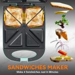 Breakfast Sandwich Maker for Paninis and Eggs