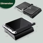 ARLIME 3-in-1 Electric Panini Grill Press