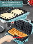 3-in-1 Waffle and Sandwich Maker, 1200W
