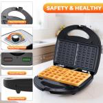 6-in-1 Waffle Maker and Breakfast Sandwich Press