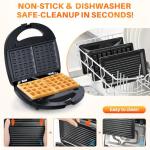 6-in-1 Waffle Maker and Breakfast Sandwich Press