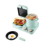 3-in-1 Mini Breakfast Maker with Toaster and Frying Pan