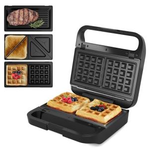 Sunvivi Pro 3-in-1 Waffle Maker & Grill