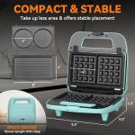 3-in-1 Mini Waffle and Pancake Maker