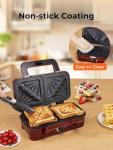 3-in-1 Sandwich and Waffle Maker, 1200W