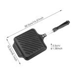 Double-Sided Non-Stick Panini Maker with Handle