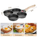Nonstick 4-Cup Egg Frying Pan for Breakfast