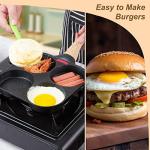 Nonstick 4-Cup Egg Frying Pan for Breakfast