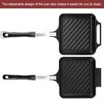Double-Sided Non-Stick Panini Maker with Handle