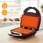 JOVELL 3-in-1 Mini Waffle and Sandwich Maker