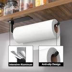 Matte Black Paper Towel Holder - Adhesive or Drill