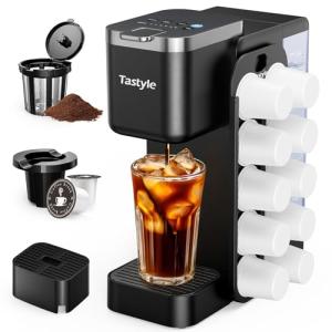 Tastyle Hot and Iced Coffee Maker with Organizer