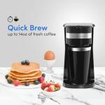 Compact Single-Serve Coffee Maker with Travel Mug