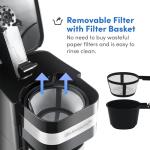 Compact Single-Serve Coffee Maker with Travel Mug