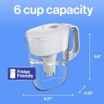 Brita 6-Cup Water Filter Pitcher, BPA Free