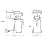 Technivorm Moccamaster Coffee Brewer, 40 oz, Silver