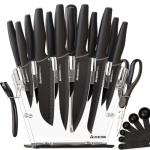 Astercook 22-Piece Kitchen Knife Set with Block