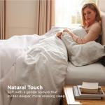 Bedsure Linen Sheets - Queen Size Bed, Blend from Linen Cotton Bedsheets, Breathable Cotton Bedsheets, Gifts for All Seasons, 4 Pieces, Linen