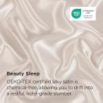 Bedsure Satin Pillowcase for Hair - Beige Satin Pillow Cases Standard Size with Zipper 2 Pack, Similar to Silk Pillow Cases for Skin, Silky & Soft, Gifts for Women Men, 20x26 Inches