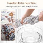 OPPODREAM Soft Neutral Area Rugs 5x7, 5x7 Washable Rug with Non Slip Backing, 5 x 7 Faux Cashmere Low-Pile Carpet, Light Grey & Ivory Cream