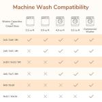 OPPODREAM Soft Neutral Area Rugs 5x7, 5x7 Washable Rug with Non Slip Backing, 5 x 7 Faux Cashmere Low-Pile Carpet, Light Grey & Ivory Cream