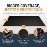 Oven Liners for Bottom of Oven - 2 Pack Large Heavy Duty Mats, 17”x25” Non-Stick Reusable Liner for Electric, Gas, Toaster Ovens, Grills - BPA & PFOA Free Kitchen Accessory to Keep Oven Clean (Black)