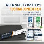 Oven Liners for Bottom of Oven - 2 Pack Large Heavy Duty Mats, 17”x25” Non-Stick Reusable Liner for Electric, Gas, Toaster Ovens, Grills - BPA & PFOA Free Kitchen Accessory to Keep Oven Clean (Black)