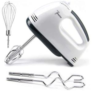 Handmixer Electric Handheld - 7 Speed Portable Kitchen Mixer Electric with 5 Stainless Steel Accessories Whisk, Food Beater for Whipping Mixing Cookies Cakes,Cooking,Baking