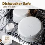 SENSARTE 17 Piece Pots and Pans Set, Nonstick Detachable Handle Cookware Set, Induction Kitchen Cookware Set with Removable Handle, Healthy Non Stick for RV, Dishwasher ＆ Oven Safe, PFOA Free (White)