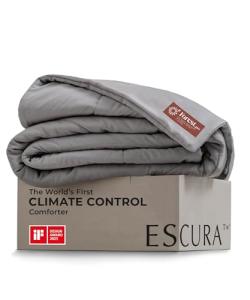 ESCURA NeoCool™ Cooling Comforter – Engineered for Longer Cooling & Temperature Regulating with German Patented Fill – Lightweight & Breathable for Hot Sleepers – iF Award Winner – King/Cali King