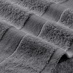 White Classic Wealuxe Grey Towels for Bathroom 6 Pack, Cotton Bath Towel Set for Hotel, Gym, Spa, Soft Extra Absorbent Quick Dry 24x50 Inch