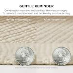 Bedsure 100% Cotton Muslin Blanket King Size for Bed - 4-Layer Breathable and Lightweight Thin Soft Summer Gauze Muslin Blanket for Adults, Linen Beige, 108x90 Inches