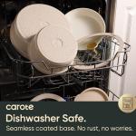 CAROTE 20pcs Ceramic Cookware Set Titanium Nonstick with Detachable Handles, Non Toxic Cookware, Pots and Pans Set Non Stick, Induction Available, Kitchen Cooking Pot and Pan, Dishwasher Safe